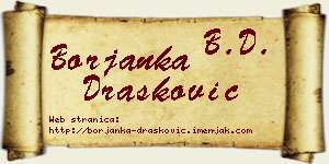 Borjanka Drašković vizit kartica